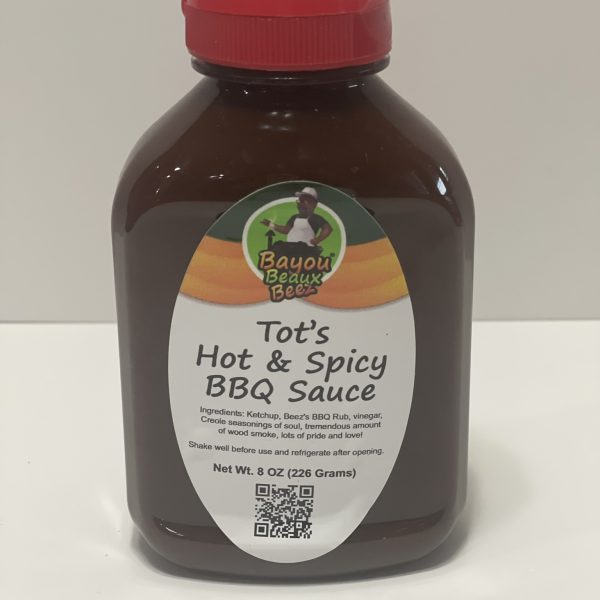 Tot’s Hot & Spicy BBQ Sauce – 8oz