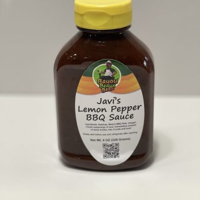 Javi’s Lemon Pepper Homemade BBQ Sauce – 8oz Javi’s Lemon Pepper Homemade BBQ Sauce – 8oz