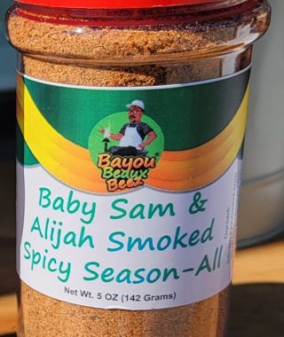 Baby Sam and Alijah Smoked Spicy Season-All – 5oz Baby Sam and Alijah Smoked Spicy Season-All – 5oz
